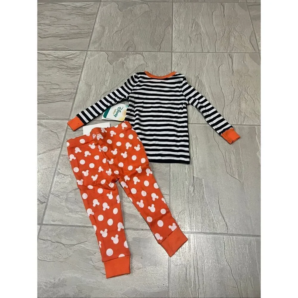 Disney Minnie Mouse Boo Halloween 2pc Jammy Set Girls Size 3-6 Month NEW